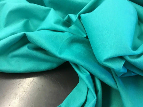 NEW Beautiful Designer Sea Green Colour Cotton Jersey Knitted Fabric 62’’156 cm