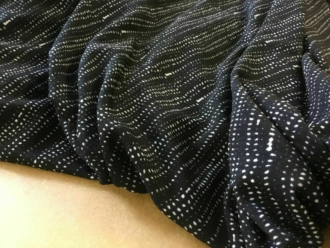 NEW Beautiful Designer Viscose Elastane Jersey Zip Print Fabric 59’’ 152cm Dress