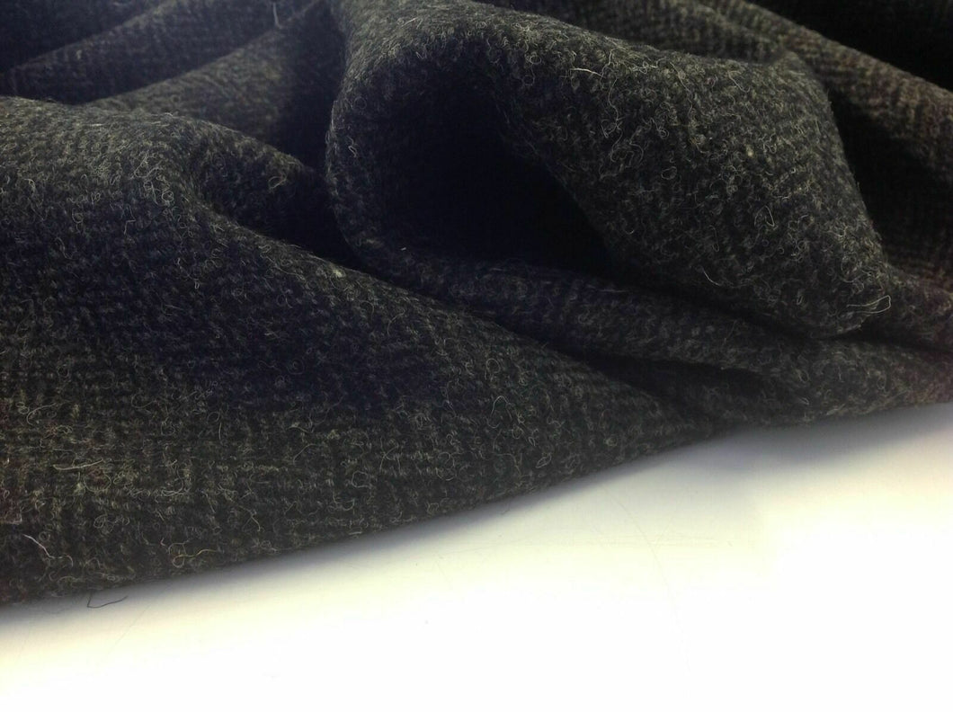 New Hand Woven Charcoal Grey Harris Tweed 100% Wool Herringbone Hgh Class Fabric