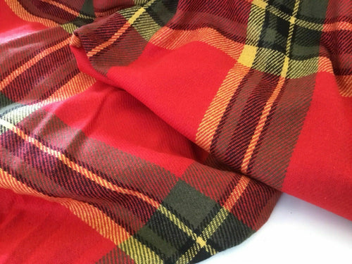 Designer Multicolour Check Boucle Fabric 60’’ 153 cm Seen Online Catwalk Images