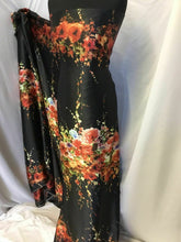 Load image into Gallery viewer, New Beautiful High Class Designer Silky Satin Floral Print Fabric 57&#39;&#39; 146 cm