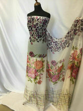 Load image into Gallery viewer, NEW Crinkle Chiffon Multi Print Fabric Dress Scarf Floral Leopard 61&quot; 157 cm