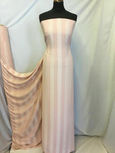 Load image into Gallery viewer, NEW Designer Crepe Satin Stripe Fabric 58&quot;148cm Dress Cloth Fashion Garment Art
