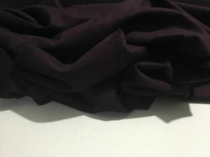 New Beautiful Mulberry Plum Cotton Stretch Velvet Elastane Fabric Material 51”