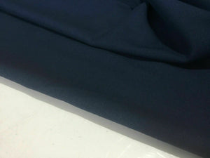 New Beautiful Italian Navy Colour Poly Wool Crepe Suiting Fabric 59" 151 cm
