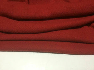 New Beautiful High Class Designer Red Colour Wool Boucle Fabric Material 57”
