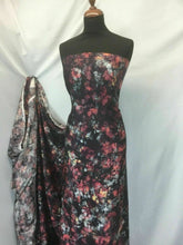Load image into Gallery viewer, New Beautiful High Class Designer Soft Satin Floral Print Fabric Art Material