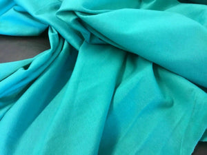 NEW Beautiful Designer Sea Green Colour Cotton Jersey Knitted Fabric 62’’156 cm