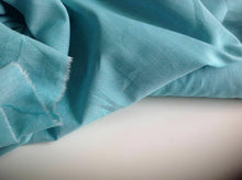 Load image into Gallery viewer, NEW Designer Aqua 100% Cotton Denim Chambray Fabric 61&quot; 156 cm Shirt Dress Jeans