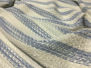 New Beautiful Classy Designer Multicolored Stripe Lurex Boucle Fabric Material