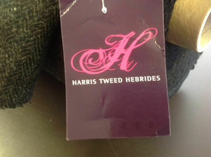 New Hand Woven Charcoal Grey Harris Tweed 100% Wool Herringbone Hgh Class Fabric