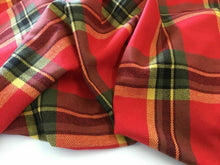 Load image into Gallery viewer, Designer Multicolour Check Boucle Fabric 60’’ 153 cm Seen Online Catwalk Images