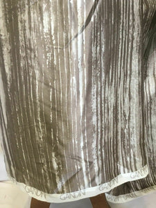 NEW 100% Silk Satin Multicoloured Running Stripes Print Fabric Gandini Print