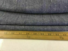 Load image into Gallery viewer, New Designer 100% Linen Denim Colour Herringbone Fabric Cloth Craft Dress Guchi