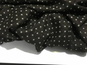 New Beautiful High Class Designer Spot Wool Fabric 58” 148 cm Garment Material