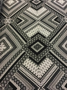 NEW High Class Designer Crepe De Chine Geometric Print Fabric 57" 146 cm