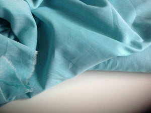 NEW Designer Aqua 100% Cotton Denim Chambray Fabric 61" 156 cm Shirt Dress Jeans