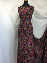 Load image into Gallery viewer, NEW Designer Multicoloured Floral Chiffon Print Fabric Garment Material 58&quot;