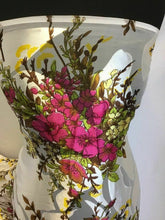 Load image into Gallery viewer, NEW Designer 100% Silk Satin Chiffon Floral Burnout Print Fabric Dress Scarf 52&quot;