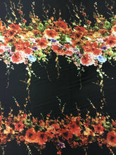 Load image into Gallery viewer, New Beautiful High Class Designer Silky Satin Floral Print Fabric 57&#39;&#39; 146 cm