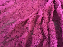 Load image into Gallery viewer, NEW Beautiful Magenta Floral Ribbon Lace Fabric 60&quot; 154 cm Dress Cloth Garment