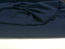 Load image into Gallery viewer, New Beautiful Italian Navy Colour Poly Wool Crepe Suiting Fabric 59&quot; 151 cm