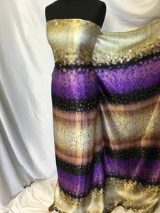 New Beautiful High Class Multicolored Polka Dot Silky Satin Fabric 57'' 146 cm