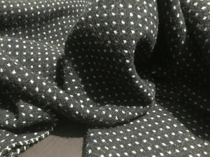 New Beautiful High Class Designer Spot Wool Boucle Fabric Material 59” 152 cm