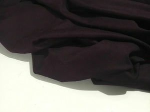 New Beautiful Mulberry Plum Cotton Stretch Velvet Elastane Fabric Material 51”