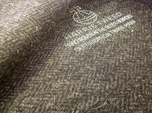 New Hand Woven Charcoal Grey Harris Tweed 100% Wool Herringbone Hgh Class Fabric