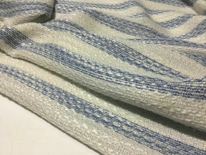 New Beautiful Classy Designer Multicolored Stripe Lurex Boucle Fabric Material
