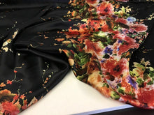 Load image into Gallery viewer, New Beautiful High Class Designer Silky Satin Floral Print Fabric 57&#39;&#39; 146 cm
