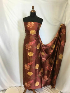 NEW 100% Silk Satin Multicolored Floral Print Fabric 55" 141 cm Guchi Gabana Art