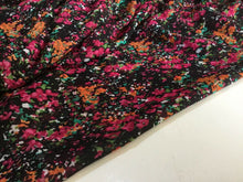 Load image into Gallery viewer, NEW Designer Multicoloured Floral Chiffon Print Fabric Garment Material 58&quot;