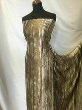 Load image into Gallery viewer, NEW 100% Silk Satin Multicoloured Running Stripes Print Fabric Gandini Print