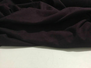 New Beautiful Mulberry Plum Cotton Stretch Velvet Elastane Fabric Material 51”