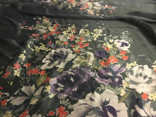 Load image into Gallery viewer, NEW 100% Silk Chiffon Panel Floral Print Fabric 52&quot; 133 cm Dress Scarf