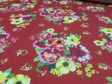 Load image into Gallery viewer, NEW Beautiful Designer Stretch Jersey Slinky Elastane Floral Print Fabric 58’’