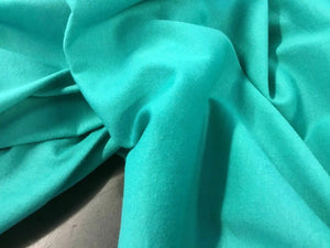 NEW Beautiful Designer Sea Green Colour Cotton Jersey Knitted Fabric 62’’156 cm