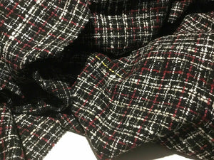 New Beautiful High Class Multi Colour Wool Boucle Fabric 59" 150 cm Garment