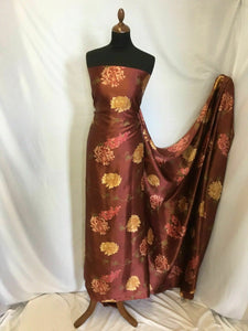 NEW 100% Silk Satin Multicolored Floral Print Fabric 55" 141 cm Guchi Gabana Art
