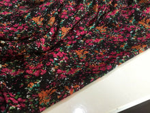 Load image into Gallery viewer, NEW Designer Multicoloured Floral Chiffon Print Fabric Garment Material 58&quot;