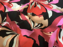 Load image into Gallery viewer, New Beautiful High Class Designer Floral Soft Matt Satin Print Fabric Material
