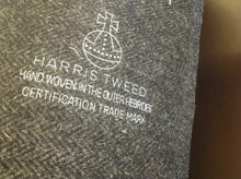 Load image into Gallery viewer, New Hand Woven Charcoal Grey Harris Tweed 100% Wool Herringbone Hgh Class Fabric