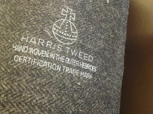New Hand Woven Charcoal Grey Harris Tweed 100% Wool Herringbone Hgh Class Fabric