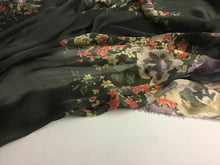 Load image into Gallery viewer, NEW 100% Silk Chiffon Panel Floral Print Fabric 52&quot; 133 cm Dress Scarf