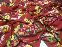 Load image into Gallery viewer, NEW Beautiful Designer Stretch Jersey Slinky Elastane Floral Print Fabric 58’’