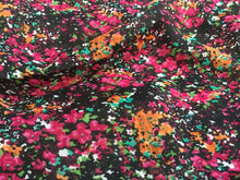 Load image into Gallery viewer, NEW Designer Multicoloured Floral Chiffon Print Fabric Garment Material 58&quot;