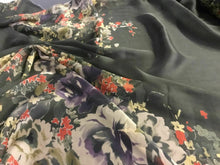 Load image into Gallery viewer, NEW 100% Silk Chiffon Panel Floral Print Fabric 52&quot; 133 cm Dress Scarf