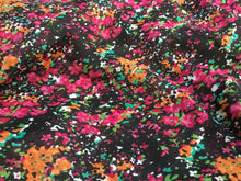Load image into Gallery viewer, NEW Designer Multicoloured Floral Chiffon Print Fabric Garment Material 58&quot;